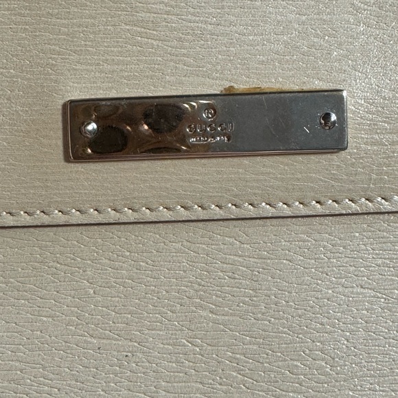 Gucci Vintage Leather Tote Bag Beige - Picture 11 of 12